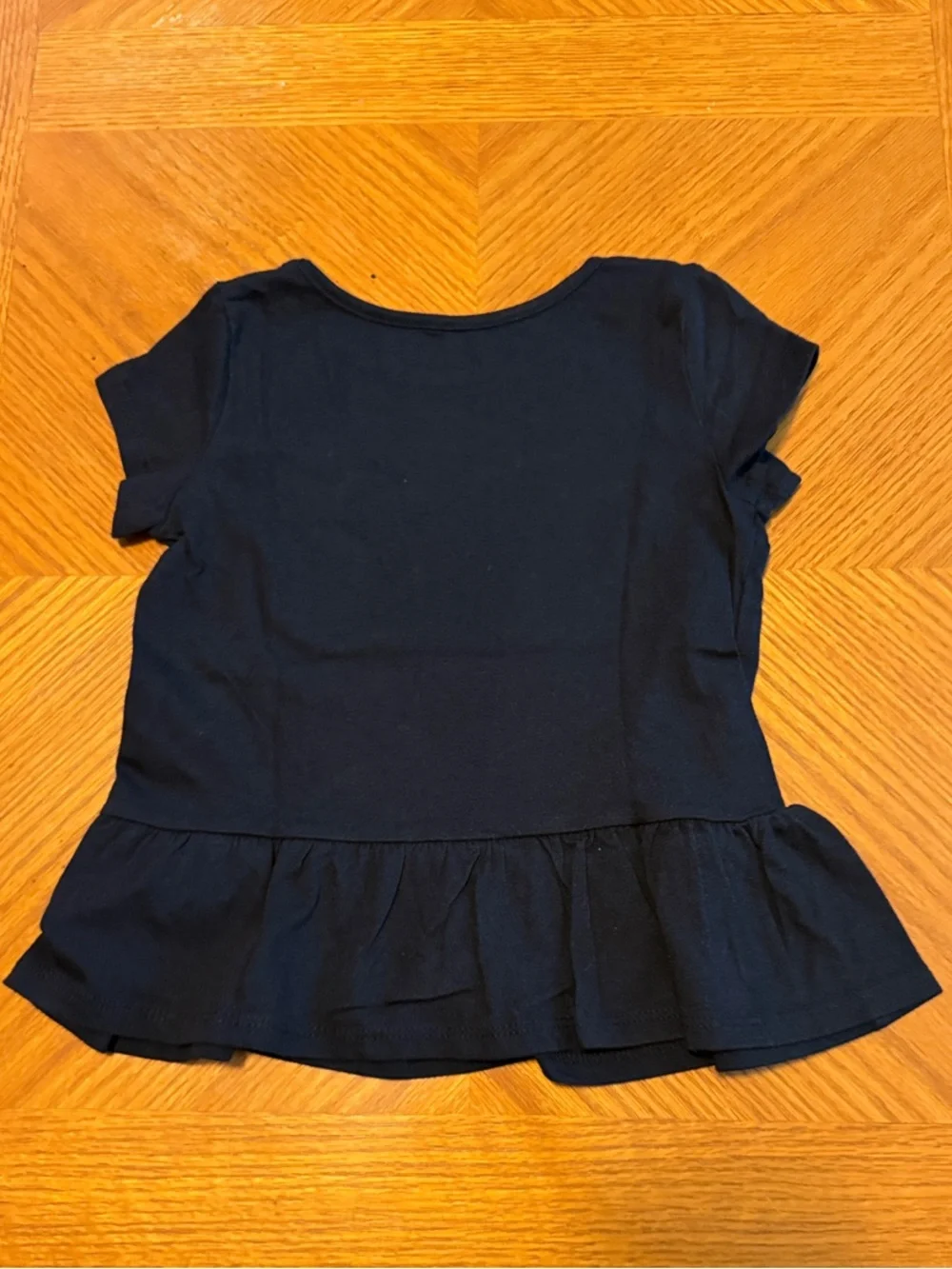 Disney Jumping Beans Top with Gold Minnie Mouse Graphic and Peplum